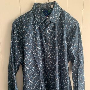 Robert Graham Button Down Dress Shirt Medium
